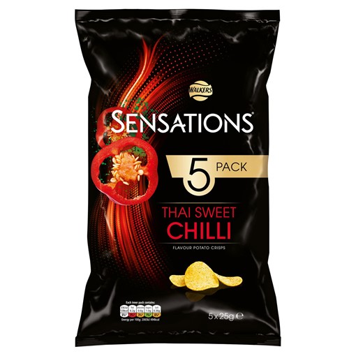 Picture of Walkers Sensations Thai Sweet Chilli Multipack Crisps 5x25g