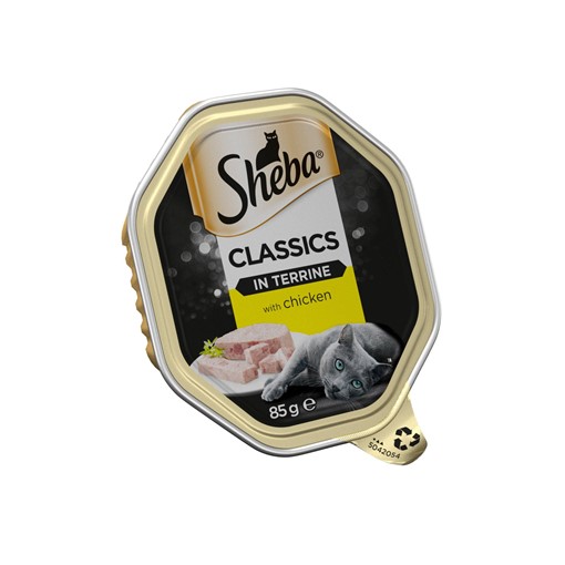 Picture of Sheba Classics Wet Cat Food Tray Chicken in Terrine 85g