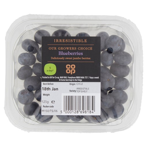 Picture of Co-op Irresistible Blueberries 125g