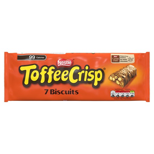 Picture of Toffee Crisp Milk Chocolate Biscuit Bar Multipack 7 Pack