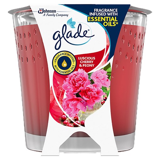 Picture of Glade Candle Cherry & Peony Air Freshener 129g