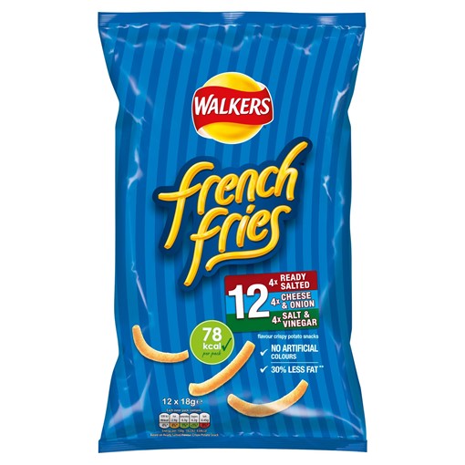 Picture of Walkers French Fries Variety Multipack Snacks 12x18g