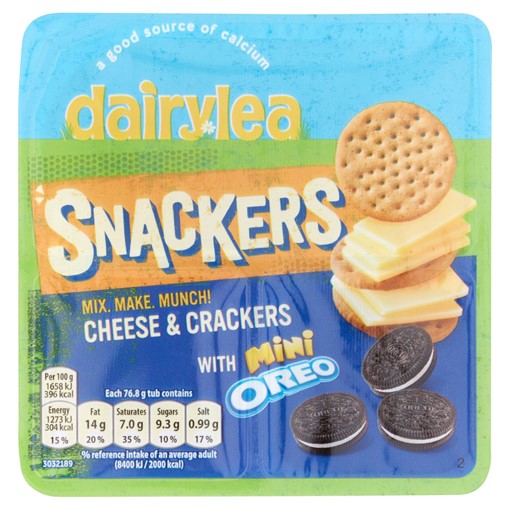 Picture of Dairylea Snackers Cheese & Crackers with Mini Oreo 76.8g