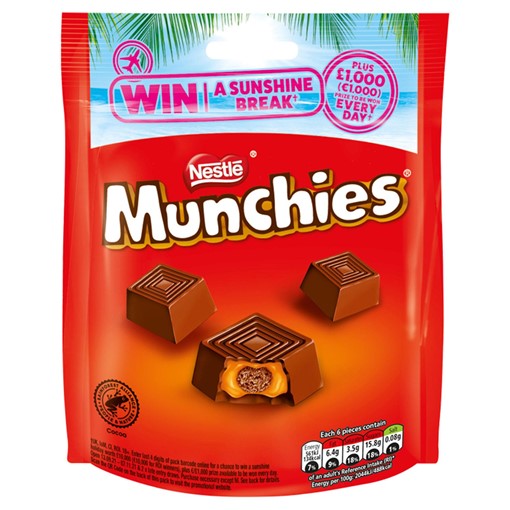 Picture of Munchies Milk Chocolate & Caramel Sharing Bag 104g