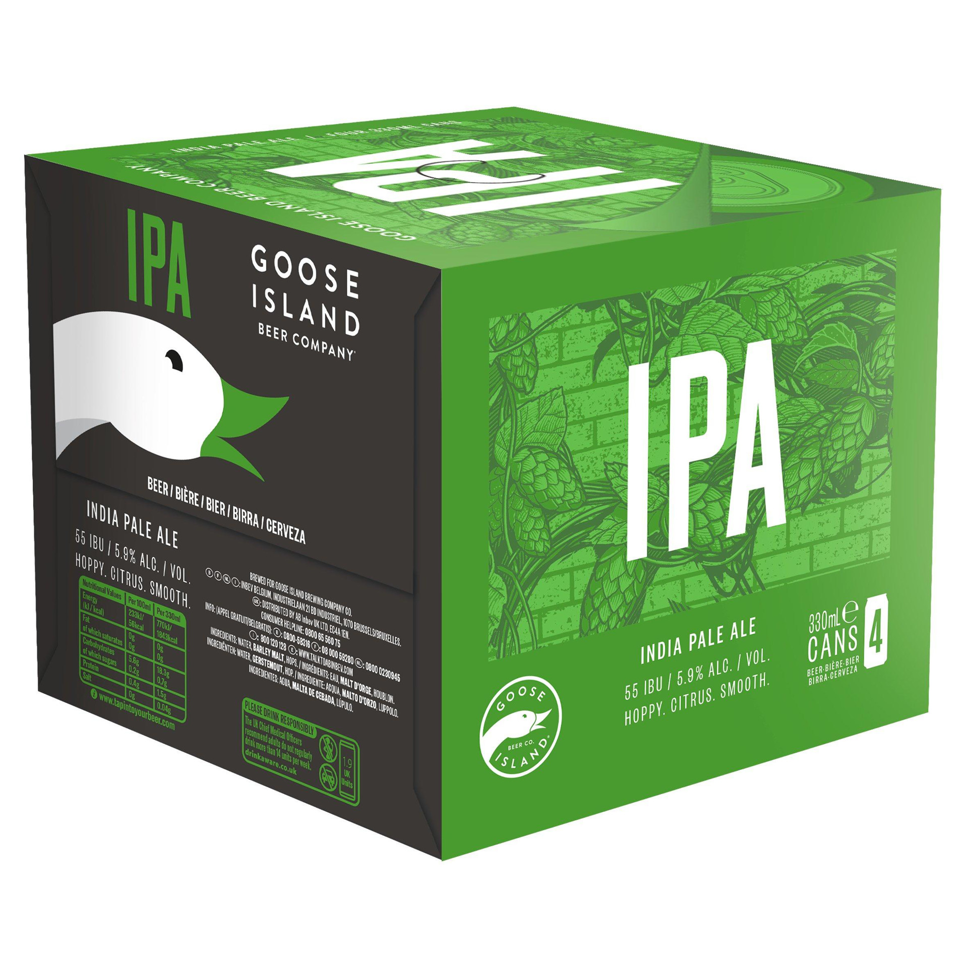 Goose Island IPA India Pale Ale 4 x 330ml Jersey Online Groceries
