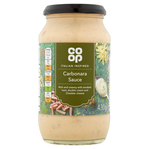 Picture of Co-op Italian Inspired Carbonara Sauce 430g