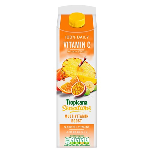 Picture of Tropicana Sensations Multivitamin Boost Juice 850ml