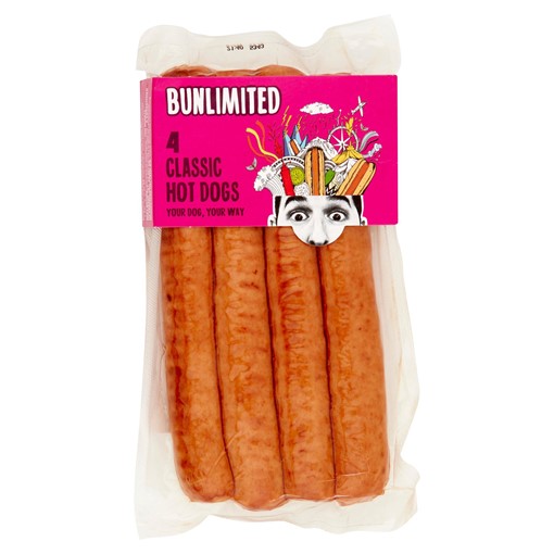 Picture of Bunlimited 4 Classic Hot Dogs 280g