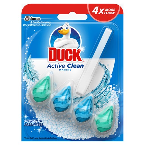 Picture of Duck Active Clean Toilet Rimblock Marine 38.6g