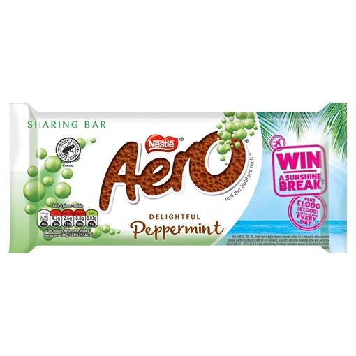 Picture of Aero Peppermint Mint Chocolate Sharing Bar 90g