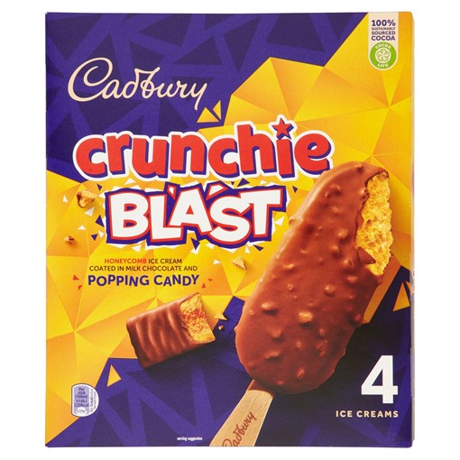 Picture of Cadbury Crunchie Blast Ice Cream 4 x 100ml