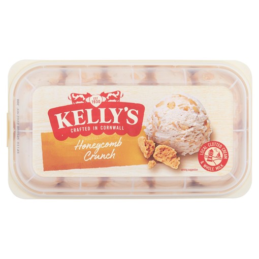Picture of Kelly's Cornish Honeycomb Crunch Ice Cream 950ml