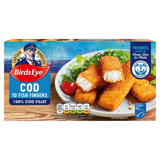 Picture of Birds Eye 10 Cod Fish Fingers 280g