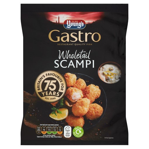 Picture of Young's Gastro Wholetail Scampi 220g