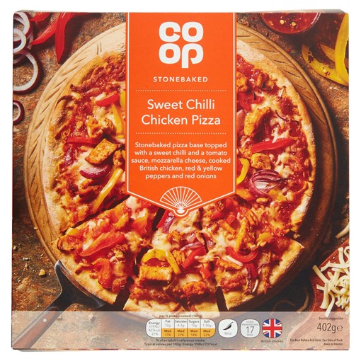 Picture of Co Op Sourdough Sweet Chilli Chicken Pizza 403g