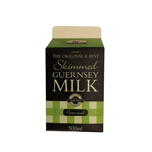 Picture of Guernsey Skimmed Milk 1/2 Ltr