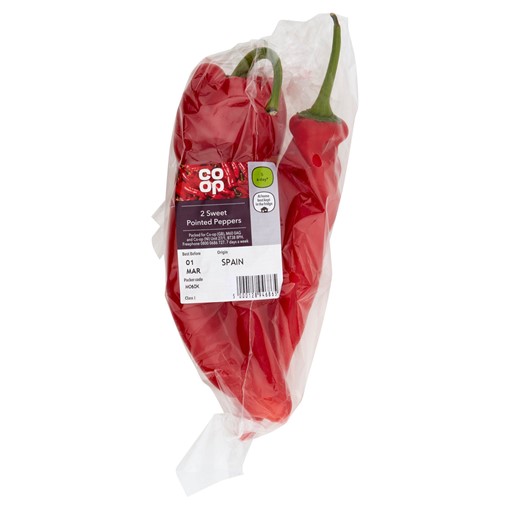 Picture of Co-op 2 Sweet Pointed Peppers