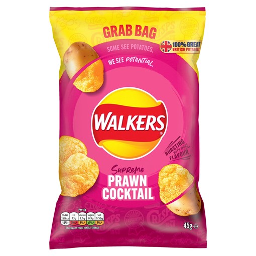 Picture of Walkers Prawn Cocktail Crisps 45g