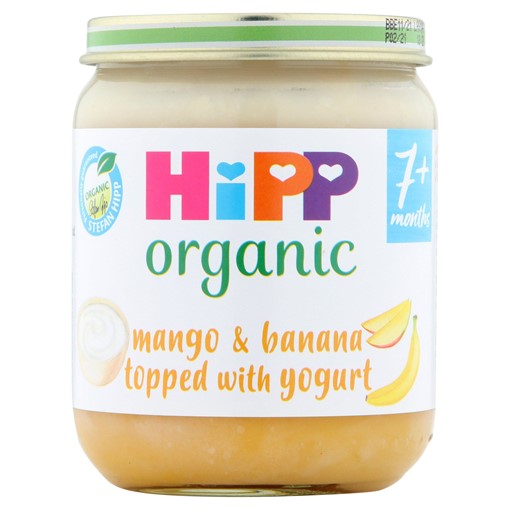 Picture of HiPP Organic Mango & Banana Topped with Yogurt Baby Food Jar 7+ Months 160g