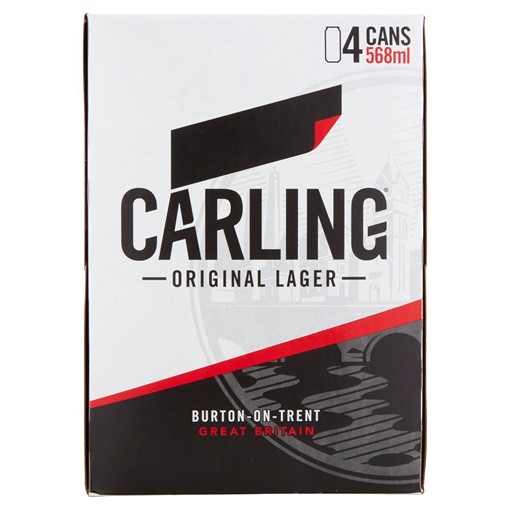 Picture of Carling Original Lager Beer 4 x 568ml