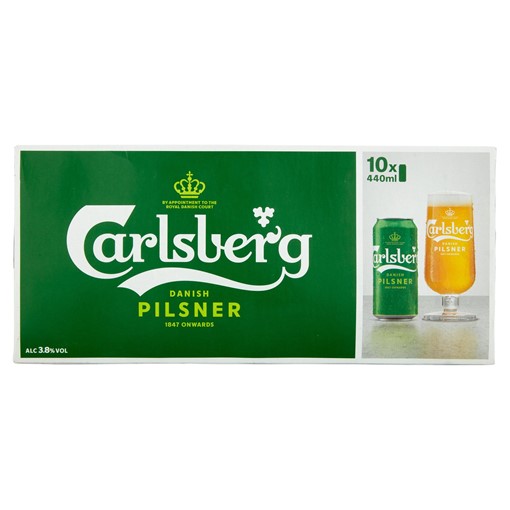 Picture of Carlsberg Pilsner Lager Beer 10 x 440ml Cans