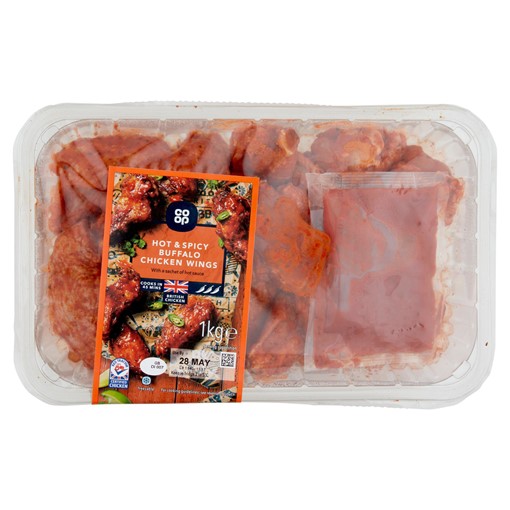 Picture of Co-op Hot & Spicy Buffalo Chicken Wings 1kg