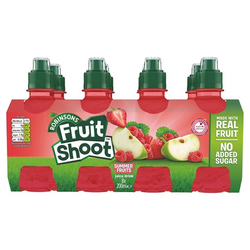 Picture of Fruit Shoot Summer Fruits Kids Juice Drink 8 x 200ml