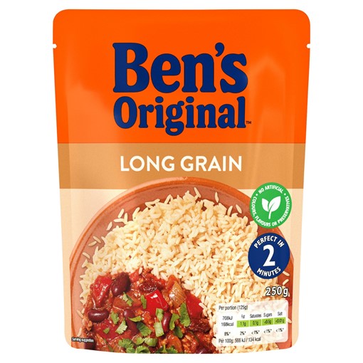 Picture of Bens Original Long Grain Microwave Rice 250g