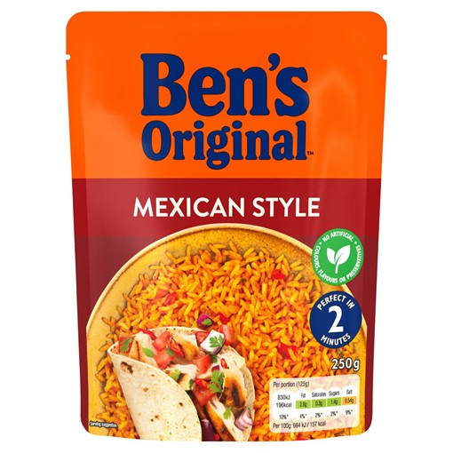 Picture of Uncle Bens Microwave Mexican Style Rice 250g