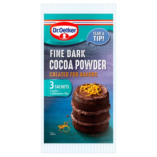 Picture of Dr. Oetker Fine Dark Cocoa Powder 3 x 25g