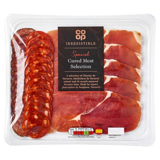 Picture of Co-op Irresistible Spanish Cured Meat Selection 140g