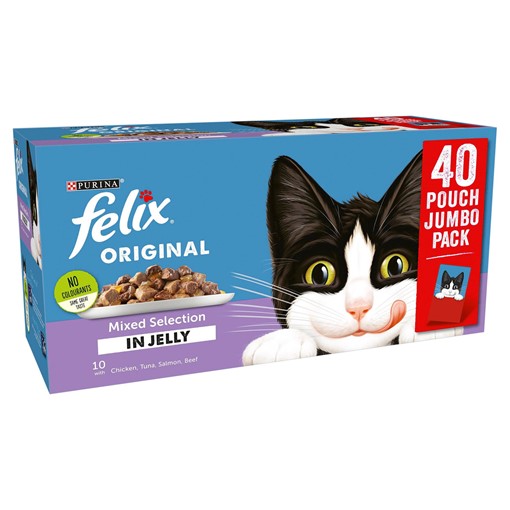 Picture of FELIX Mixed Selection In Jelly Wet Cat Food 40 x 100g