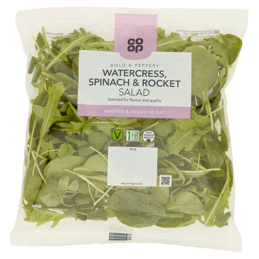 Picture of Co-op Watercress, Spinach & Rocket Salad 80g