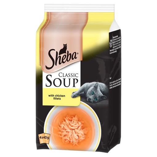 Picture of Sheba Soup Cat Pouches With Chicken