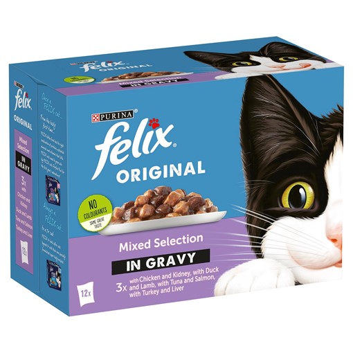 Picture of FELIX Mixed Selection in Gravy Wet Cat Food 12 x 100g