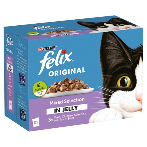 Picture of FELIX Mixed Selection in Jelly Wet Cat Food 12 x 100g