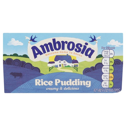 Picture of Ambrosia Rice Pudding Pots 4X125g