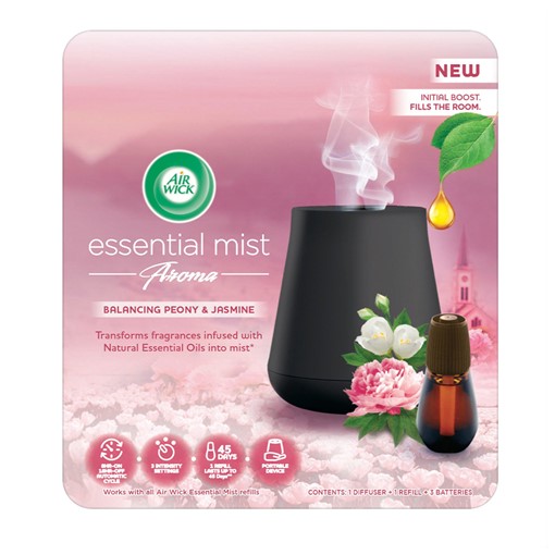 Picture of Air Wick Essential Mist Aroma Kit, Balancing Peony & Jasmine 20ml