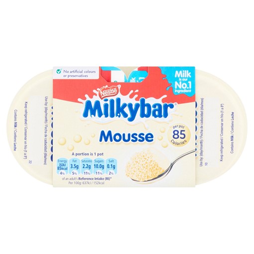 Picture of Milkybar White Chocolate Mousse 4 x 55g