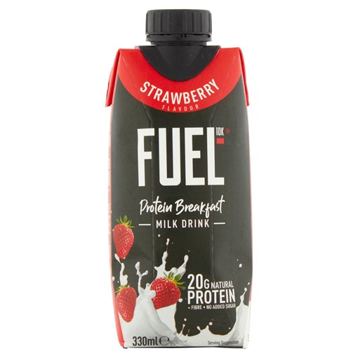 Picture of FUEL10K High Protein Strawberry Breakfast Milk Drink 330ml
