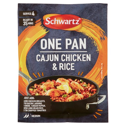 Picture of Schwartz One Pan Cajun Chicken & Rice Recipe Mix 32g
