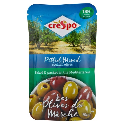 Picture of Crespo Pitted Mixed Cocktail Olives 70g