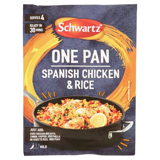 Picture of Schwartz One Pan Spanish Chicken & Rice Recipe Mix 30g