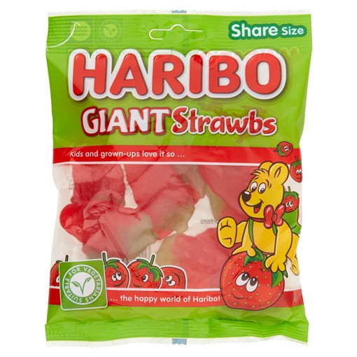 Picture of HARIBO Giant Strawbs Bag 175g