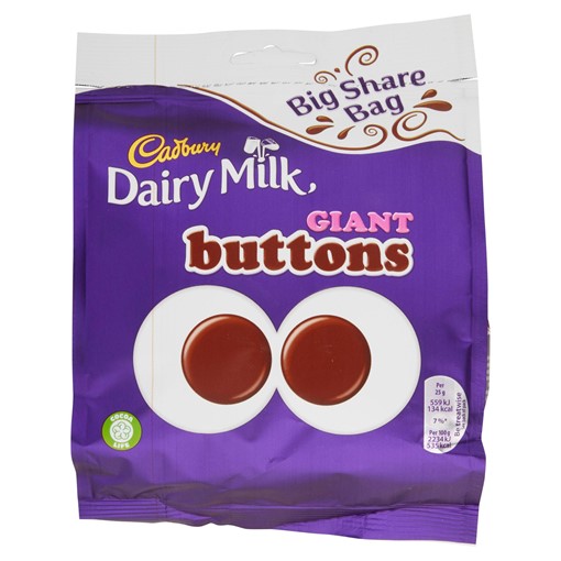 Picture of Cadbury Dairy Milk Giant Buttons Chocolate Bag 240g