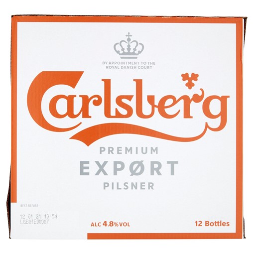 Picture of Carlsberg Export Lager Beer 12 x 330ml Bottles