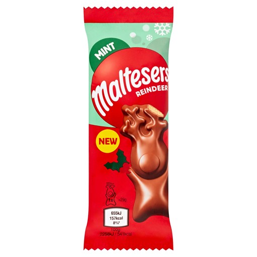 Picture of Maltesers Reindeer Mint Chocolate Christmas Treat 29g