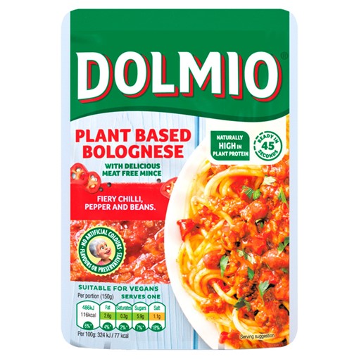 Picture of Dolmio Vegan Mince Bolognese Sauce Chilli, Pepper & Beans 150g