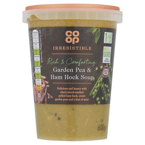 Picture of Co-op Irresistible Garden Pea & Ham Hock Soup 600g