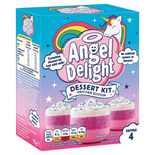 Picture of Angel Delight Unicorn Edition Dessert Kit Strawberry Flavour 95g